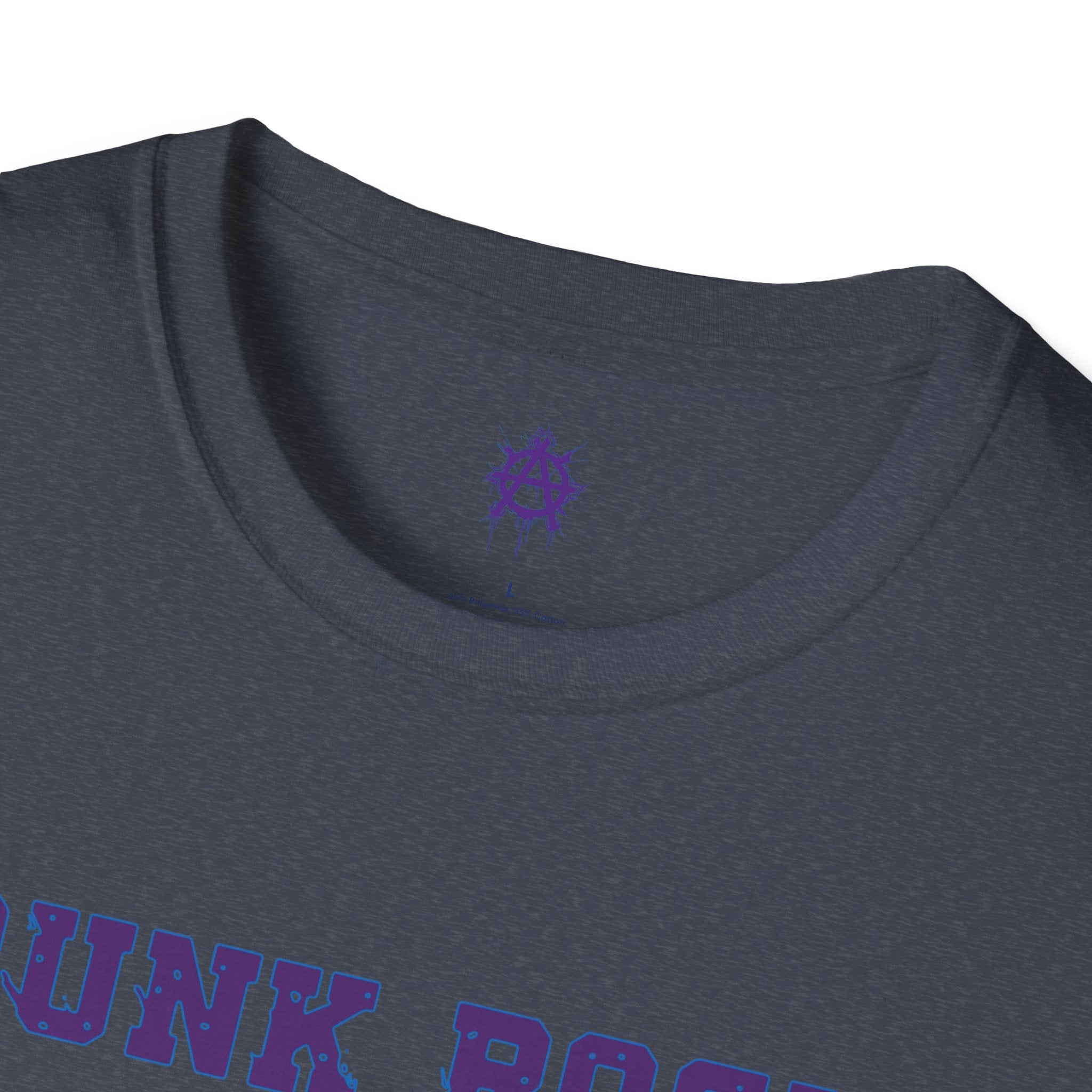 Purple And Blue Punk Rock Small-Anarchy | Paint-Splat-Drip | Graphic T-Shirt