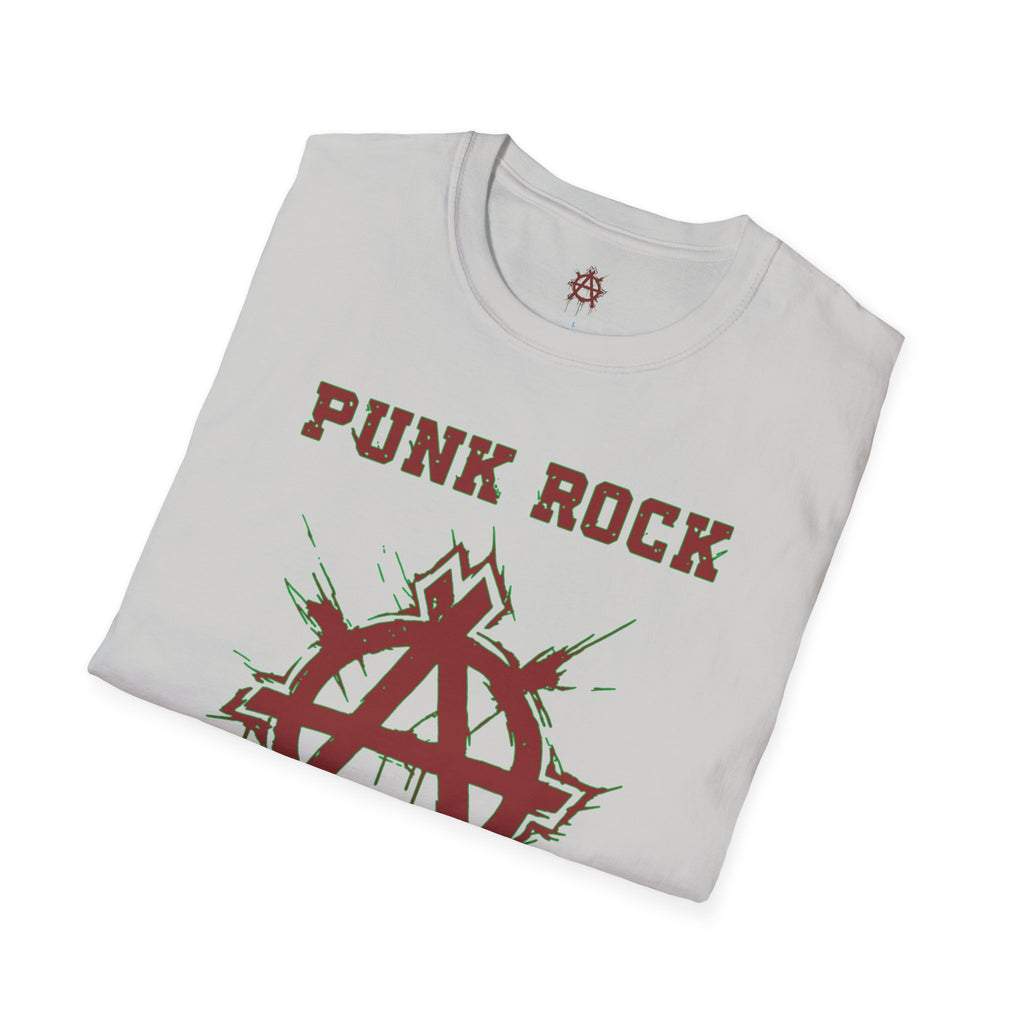 Red And Green Punk Rock Large-Anarchy | Paint-Splat-Drip | Graphic T-Shirt