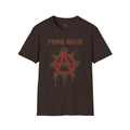 Red And Green Punk Rock Large-Anarchy | Paint-Splat-Drip | Graphic T-Shirt