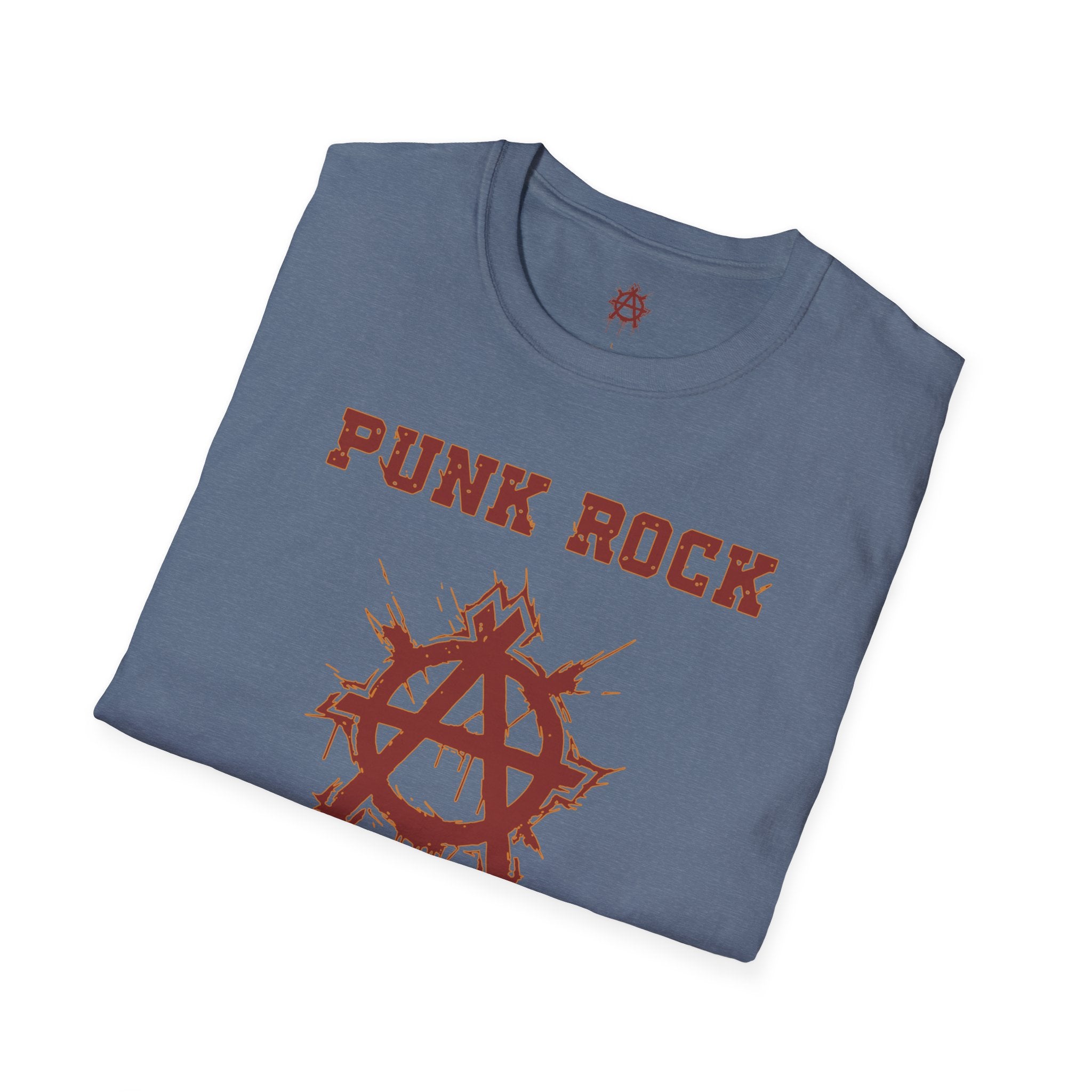 Red And Orange Punk Rock Small-Anarchy | Paint-Splat-Drip | Graphic T-Shirt