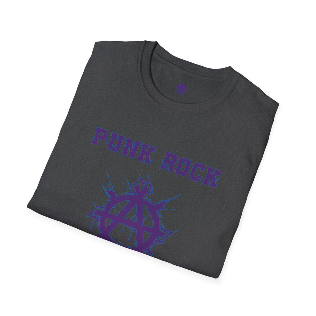 Purple And Blue Punk Rock Small-Anarchy | Paint-Splat-Drip | Graphic T-Shirt