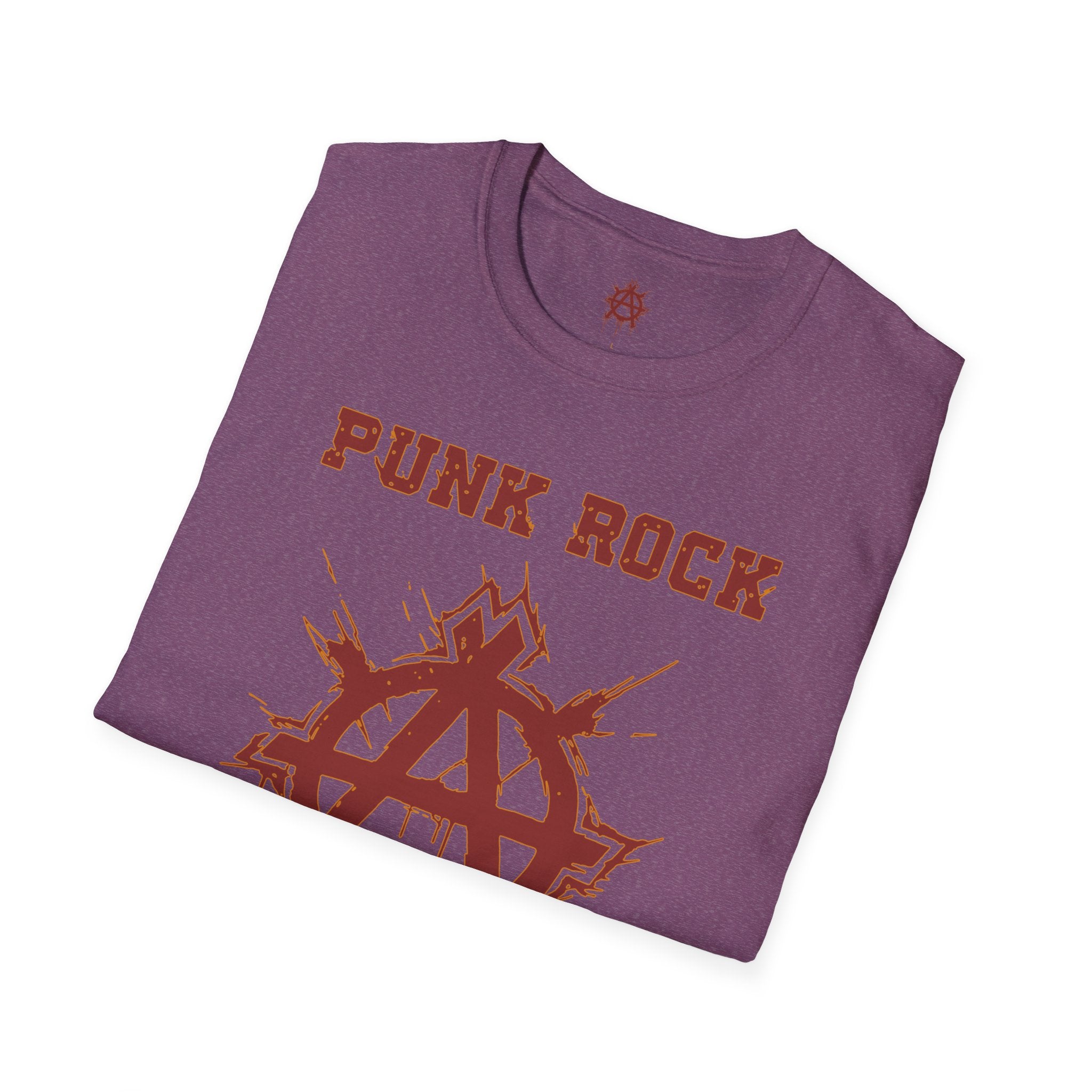 Red And Orange Punk Rock Large-Anarchy | Paint-Splat-Drip | Graphic T-Shirt