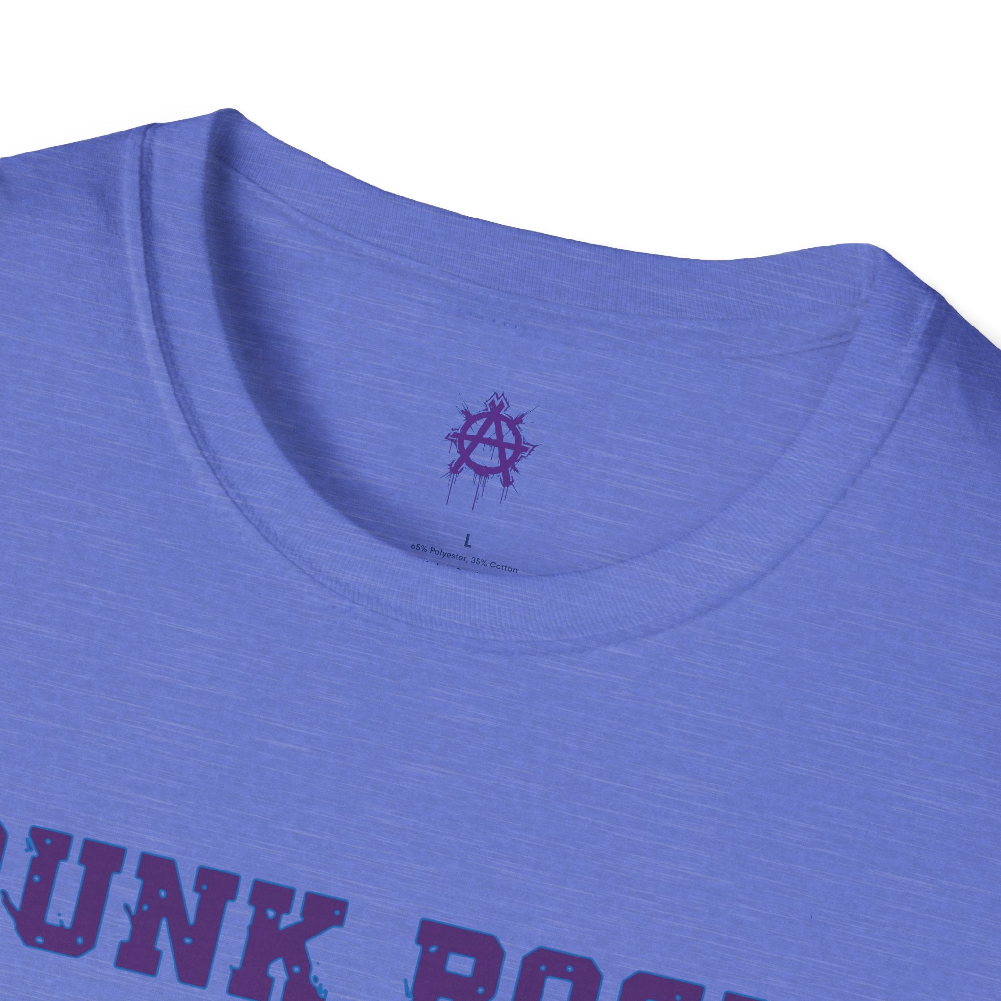 Purple And Blue Punk Rock Small-Anarchy | Paint-Splat-Drip | Graphic T-Shirt