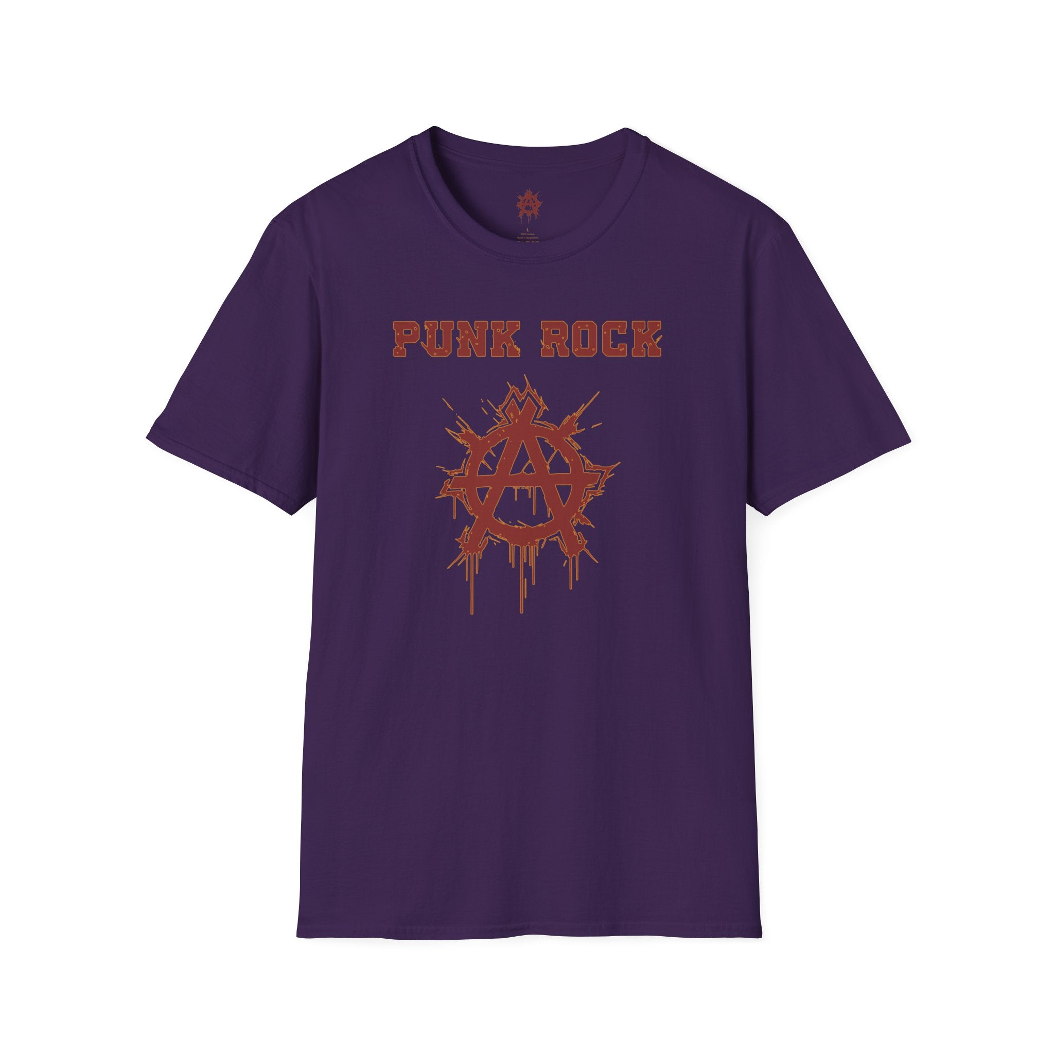 Red And Orange Punk Rock Small-Anarchy | Paint-Splat-Drip | Graphic T-Shirt