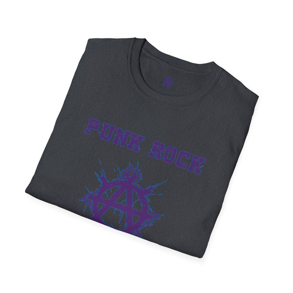 Purple And Blue Punk Rock Small-Anarchy | Paint-Splat-Drip | Graphic T-Shirt
