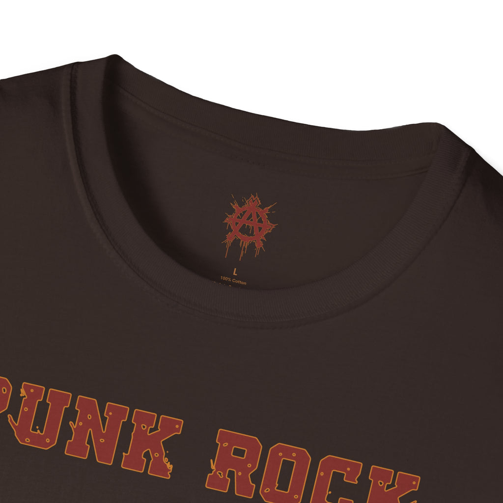 Red And Orange Punk Rock Small-Anarchy | Paint-Splat-Drip | Graphic T-Shirt