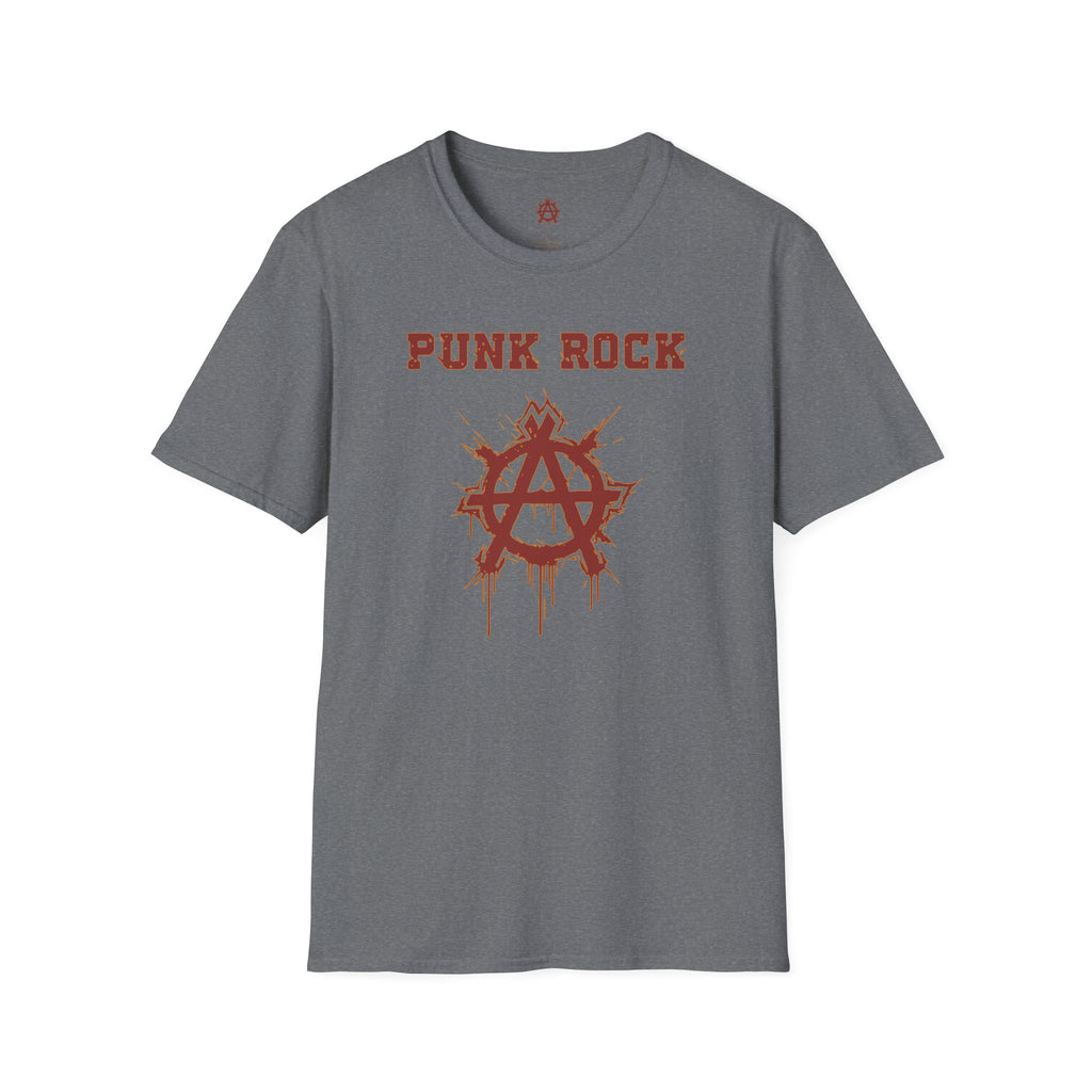 Red And Orange Punk Rock Small-Anarchy | Paint-Splat-Drip | Graphic T-Shirt