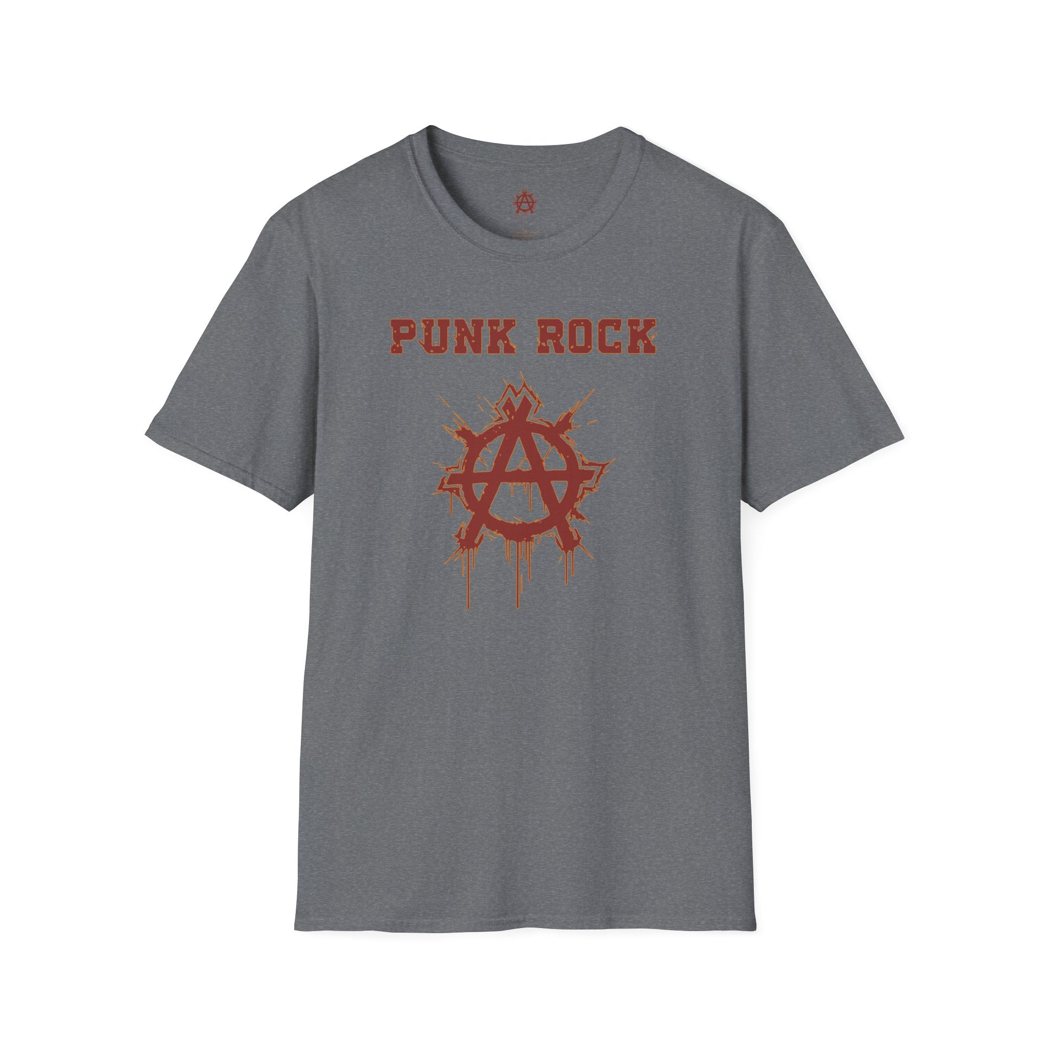 Red And Orange Punk Rock Small-Anarchy | Paint-Splat-Drip | Graphic T-Shirt