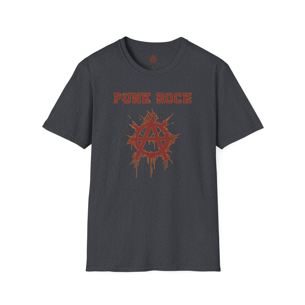 Red And Orange Punk Rock Small-Anarchy | Paint-Splat-Drip | Graphic T-Shirt