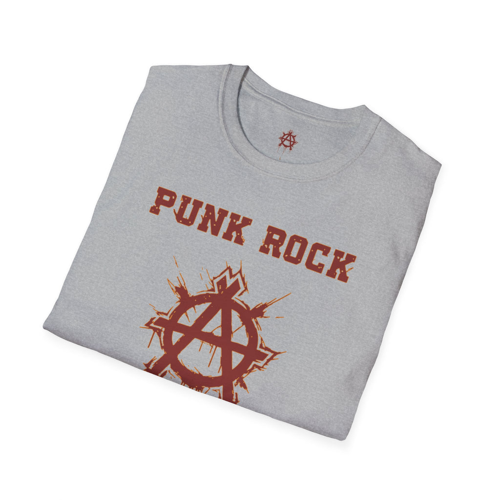 Red And Orange Punk Rock Small-Anarchy | Paint-Splat-Drip | Graphic T-Shirt