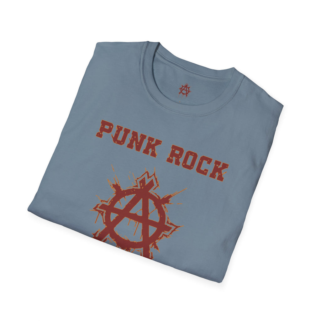 Red And Orange Punk Rock Small-Anarchy | Paint-Splat-Drip | Graphic T-Shirt