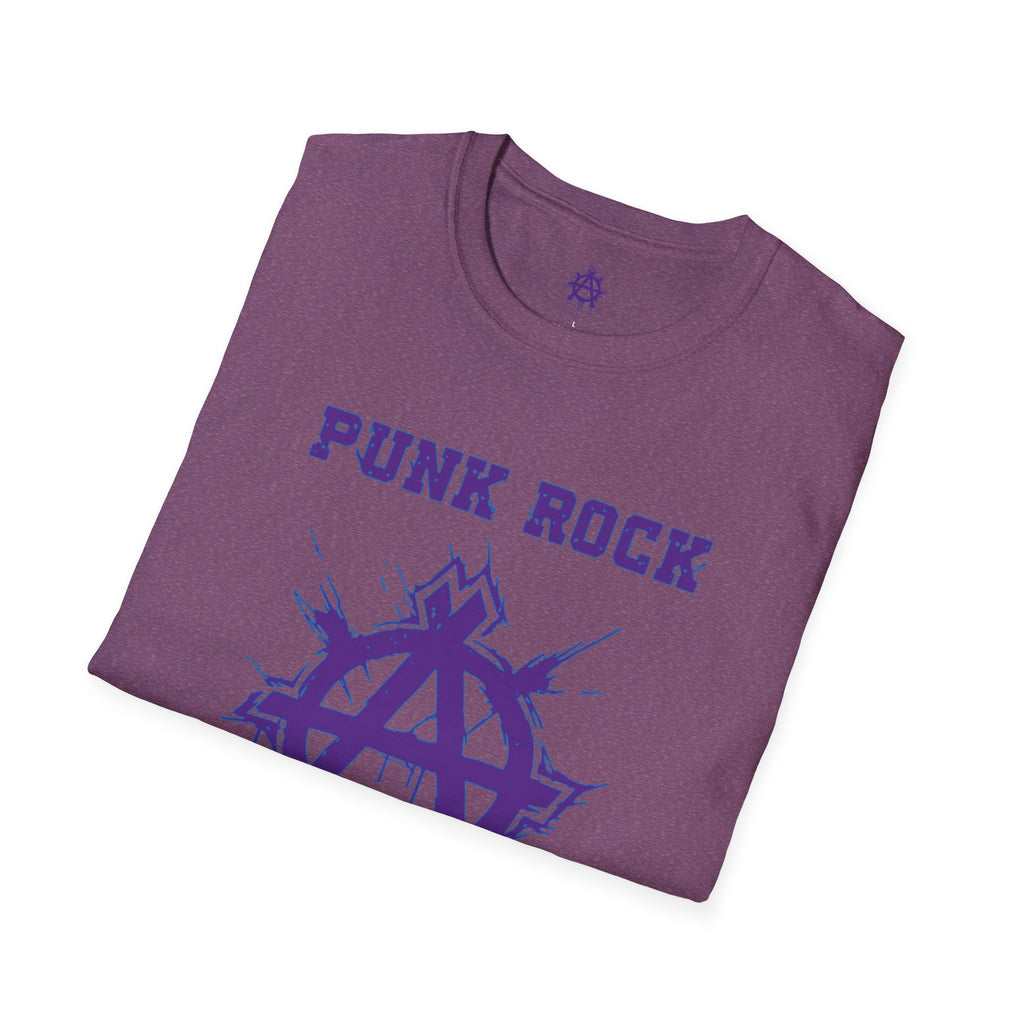 Purple And Blue Punk Rock Large-Anarchy | Paint-Splat-Drip | Graphic T-Shirt