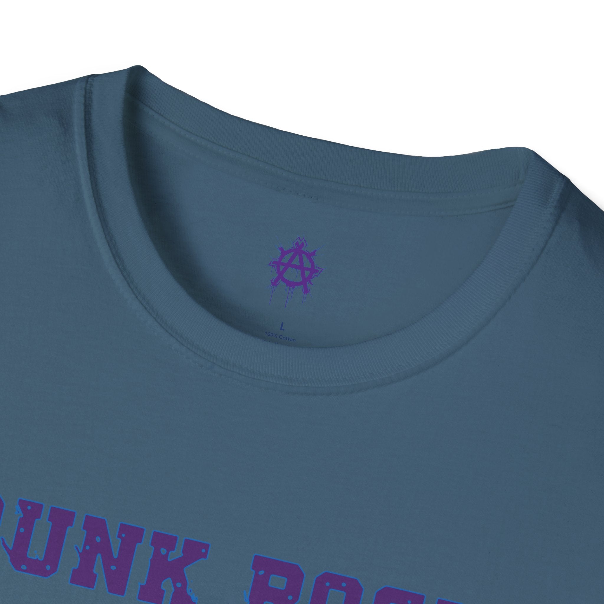 Purple And Blue Punk Rock Small-Anarchy | Paint-Splat-Drip | Graphic T-Shirt