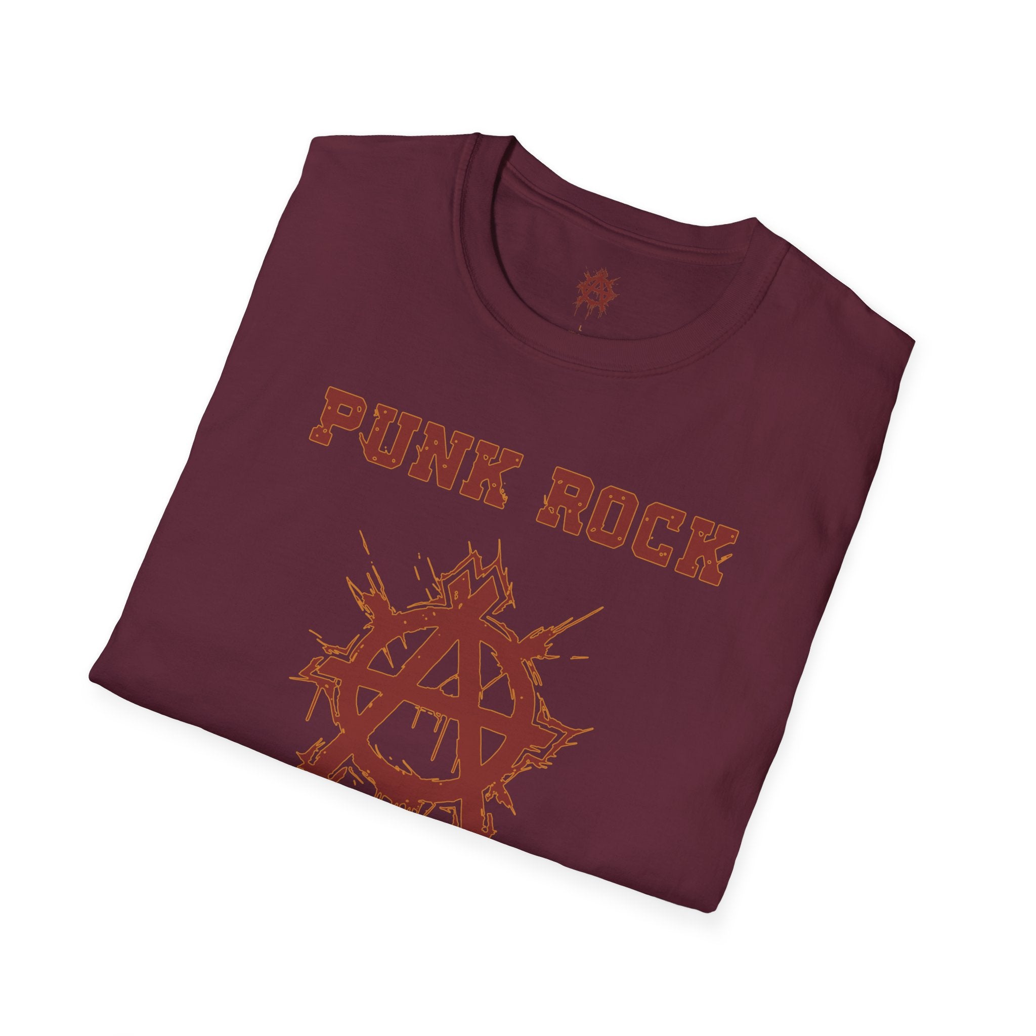 Red And Orange Punk Rock Small-Anarchy | Paint-Splat-Drip | Graphic T-Shirt