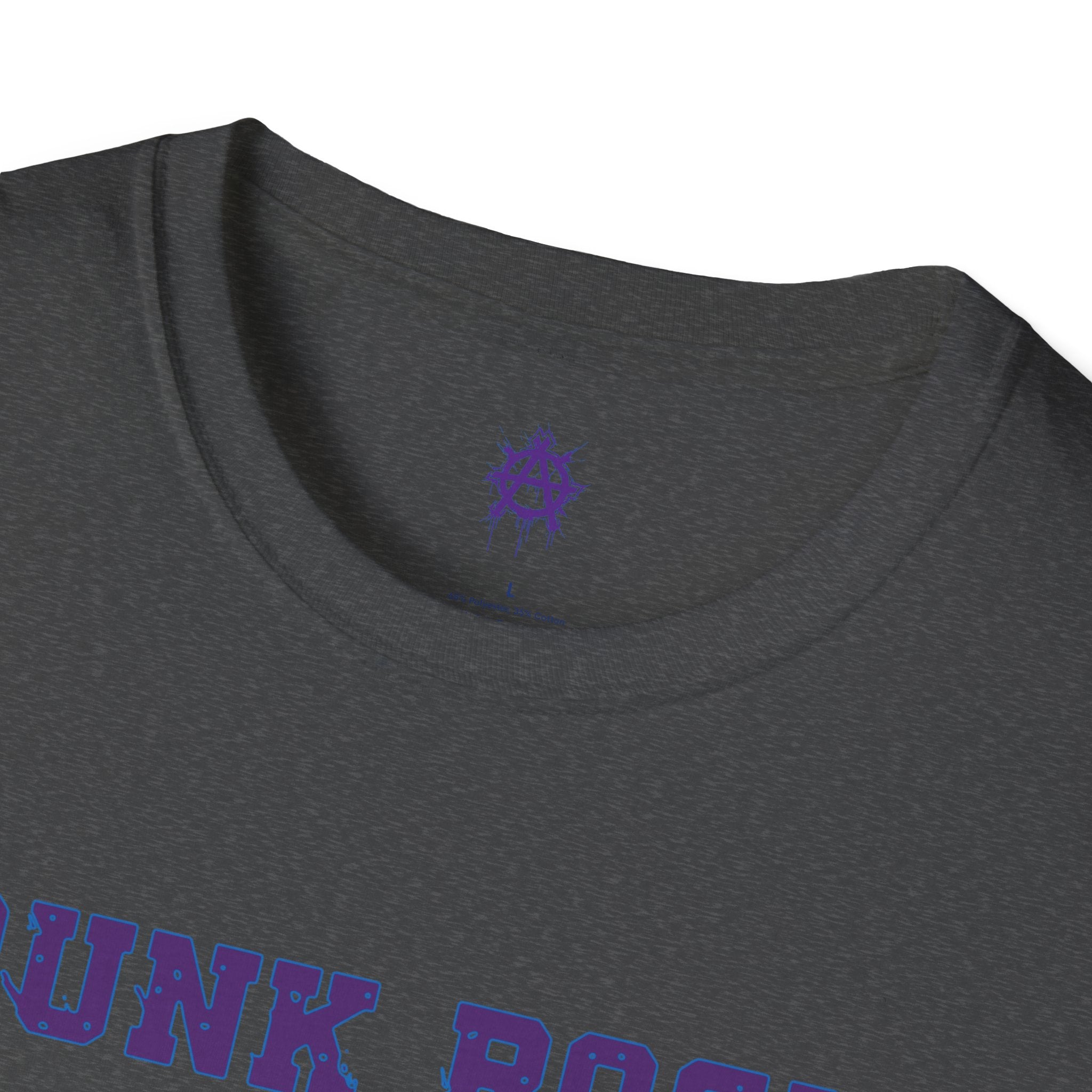 Purple And Blue Punk Rock Small-Anarchy | Paint-Splat-Drip | Graphic T-Shirt