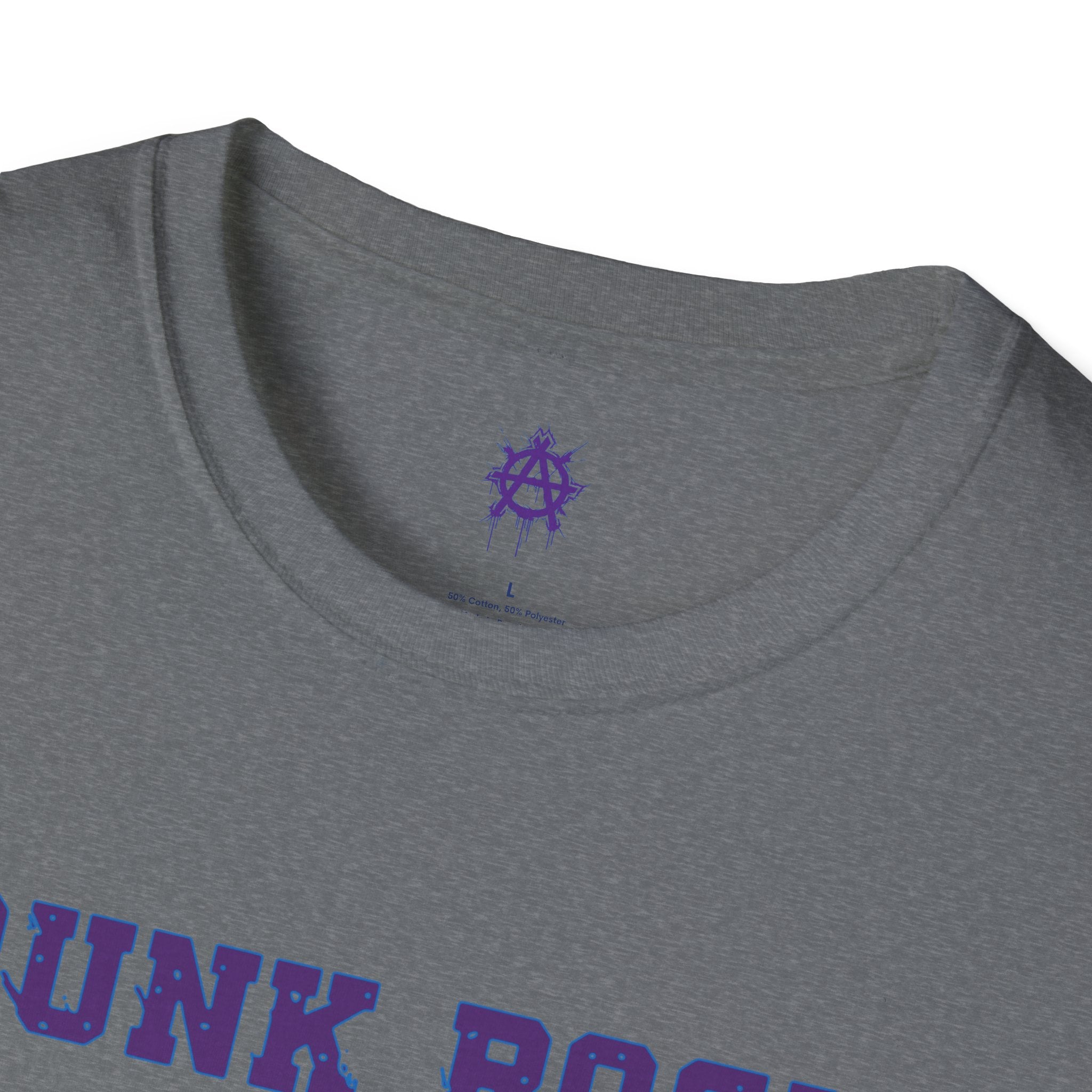 Purple And Blue Punk Rock Small-Anarchy | Paint-Splat-Drip | Graphic T-Shirt