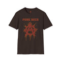 Red And Orange Punk Rock Large-Anarchy | Paint-Splat-Drip | Graphic T-Shirt