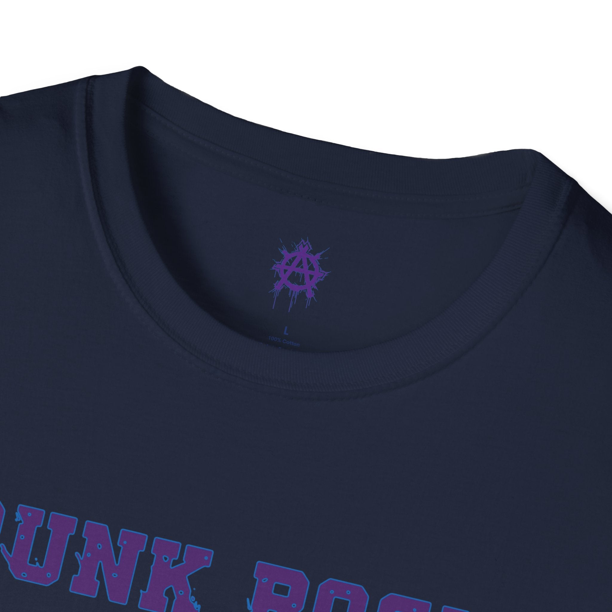 Purple And Blue Punk Rock Small-Anarchy | Paint-Splat-Drip | Graphic T-Shirt