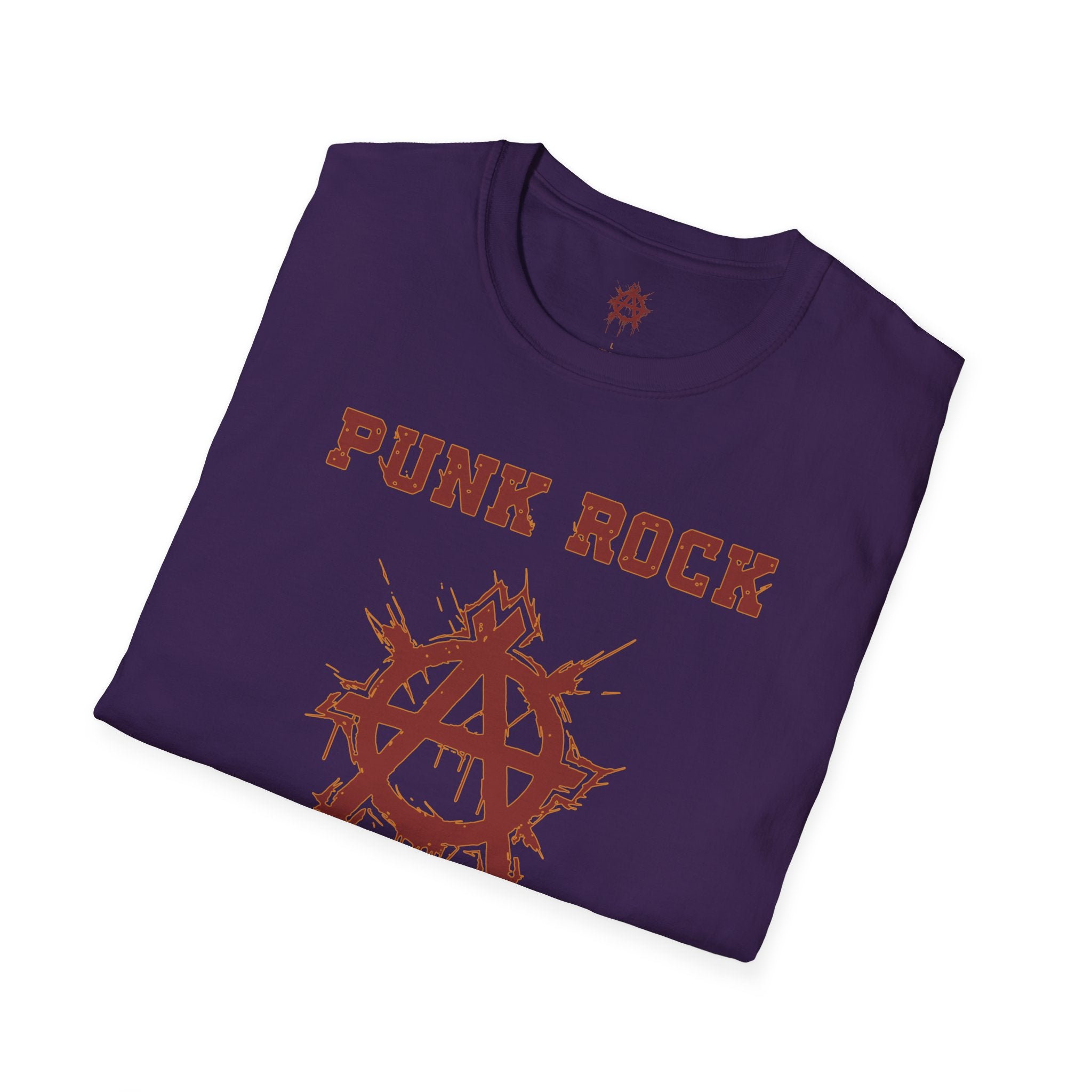 Red And Orange Punk Rock Small-Anarchy | Paint-Splat-Drip | Graphic T-Shirt