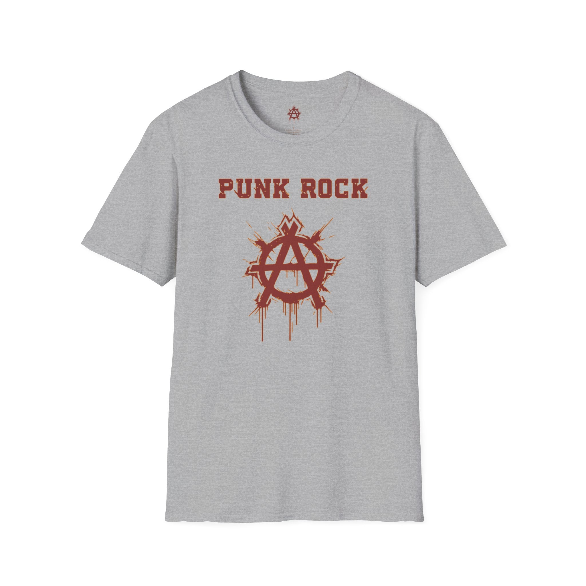 Red And Orange Punk Rock Small-Anarchy | Paint-Splat-Drip | Graphic T-Shirt