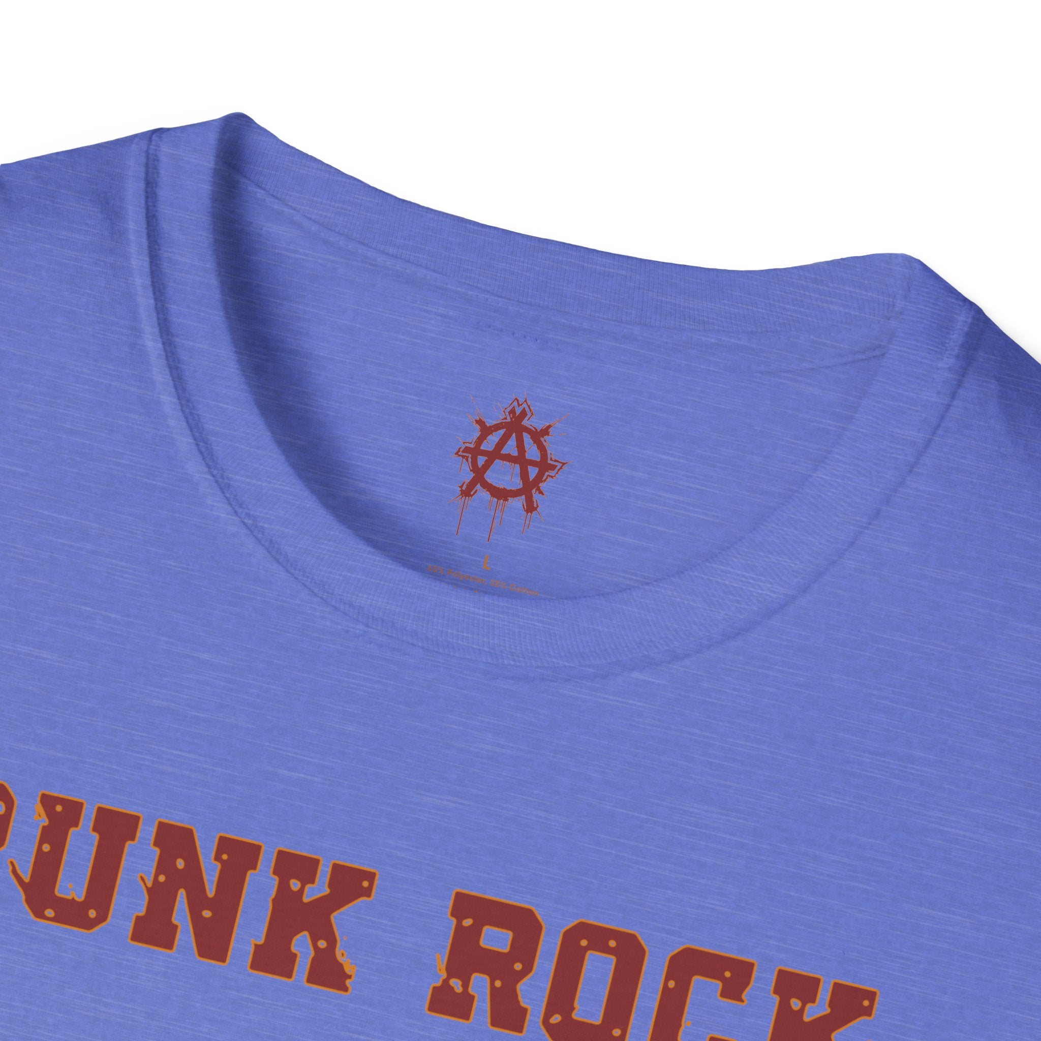 Red And Orange Punk Rock Large-Anarchy | Paint-Splat-Drip | Graphic T-Shirt